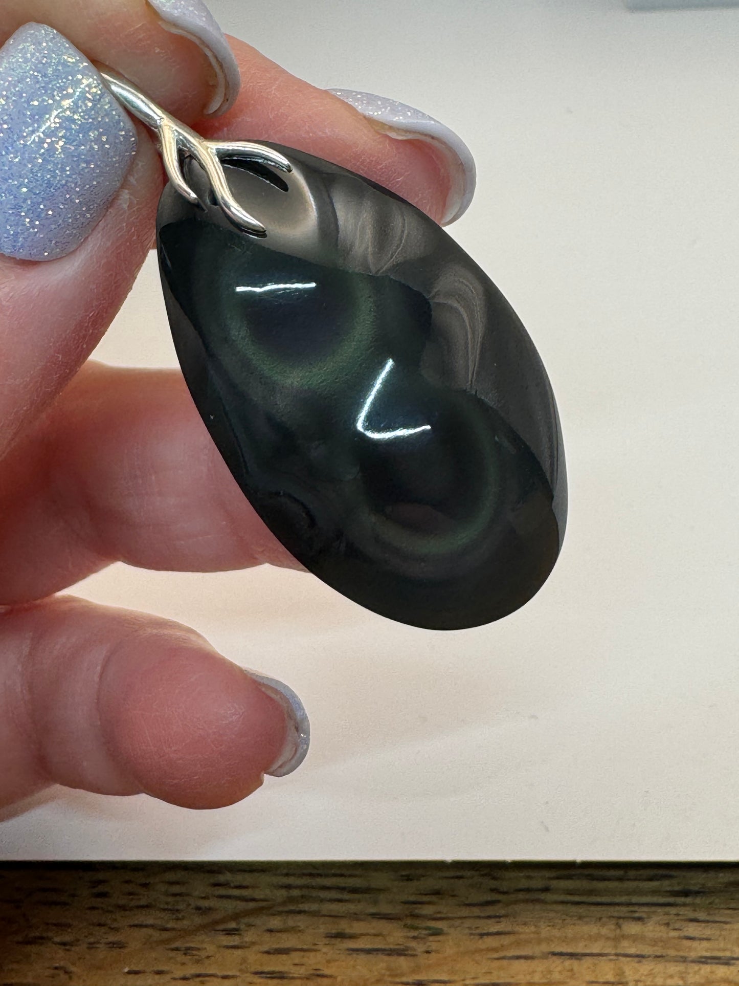 Pendentif Obsidienne Œil Céleste