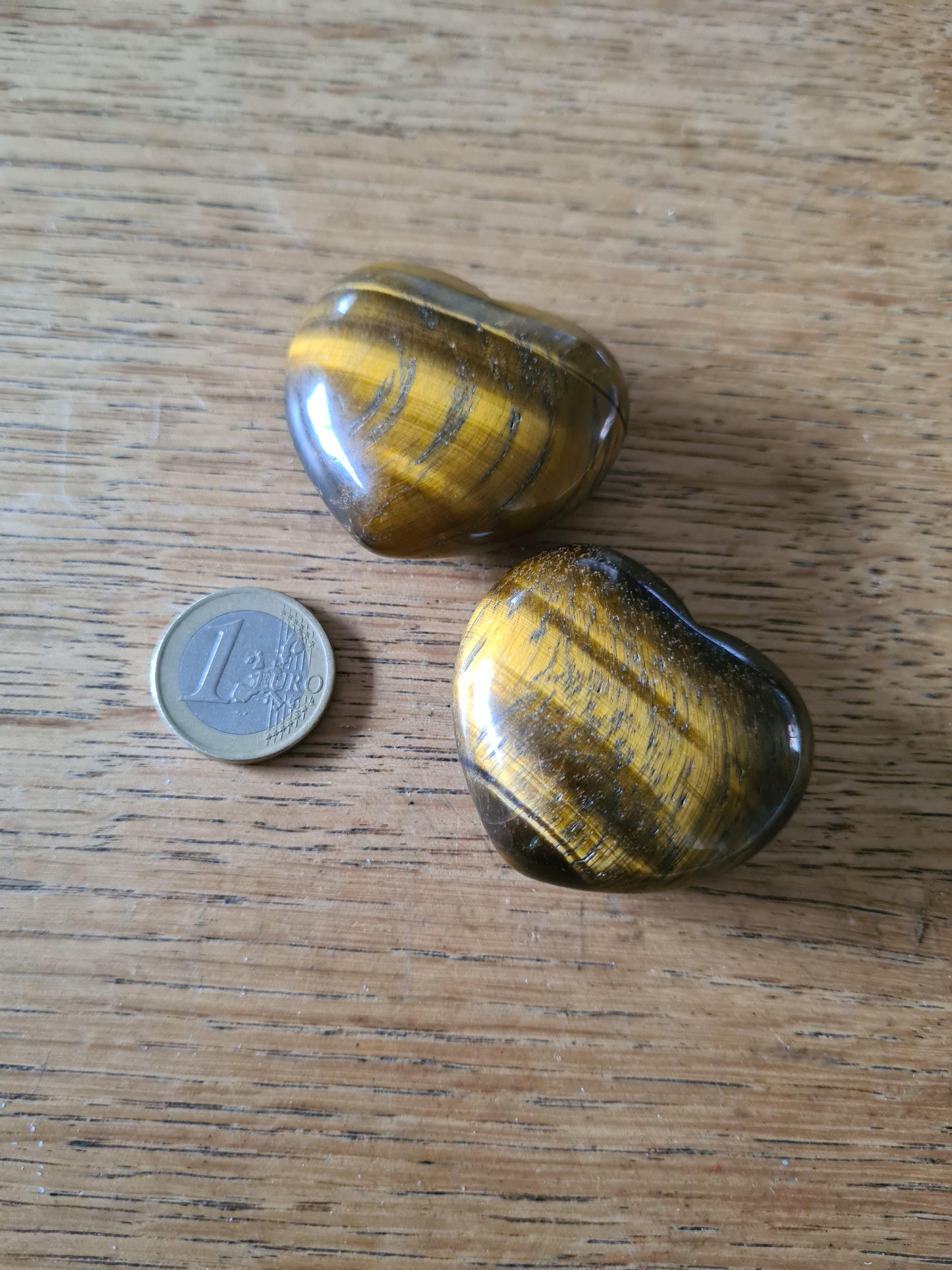 Galet Cœur Œil de Tigre