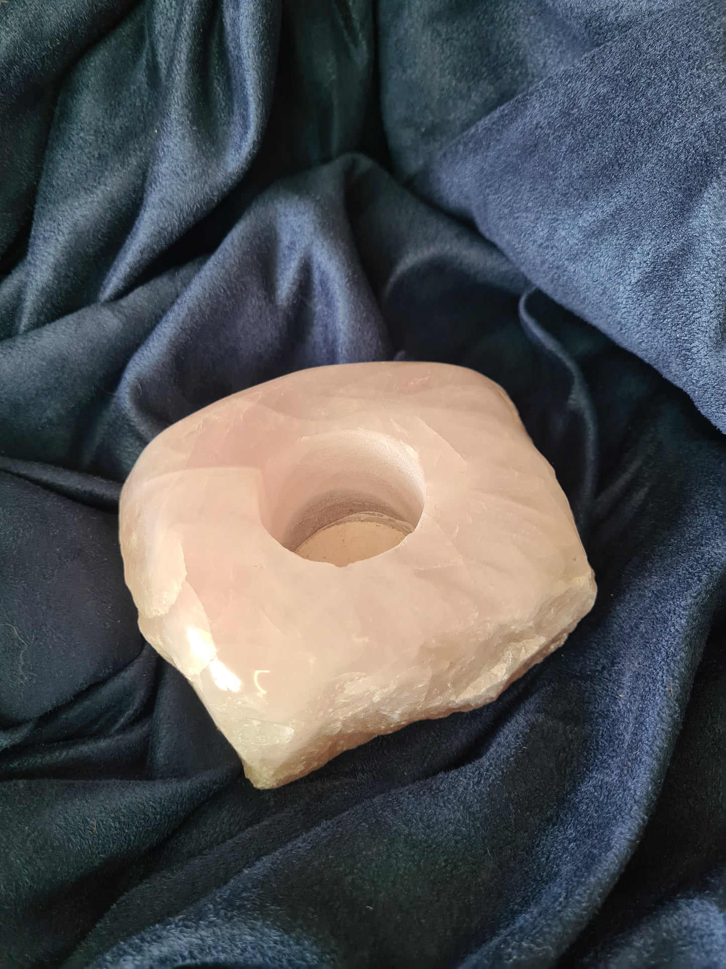 Bougeoirs Quartz Rose Semi poli de qualité Extra