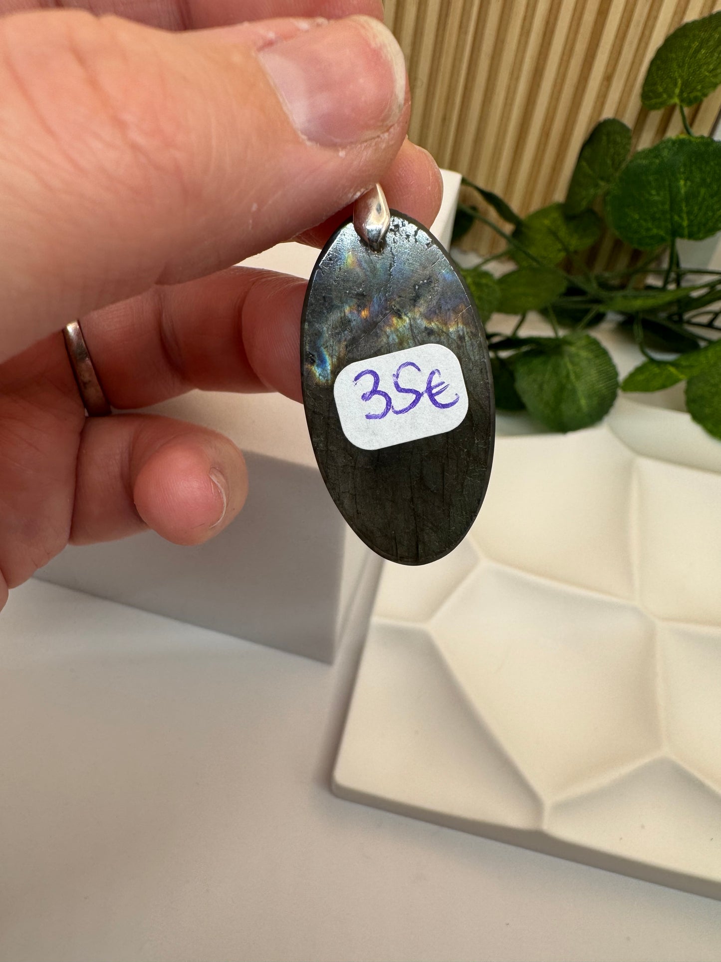 Pendentif Labradorite Multicolore