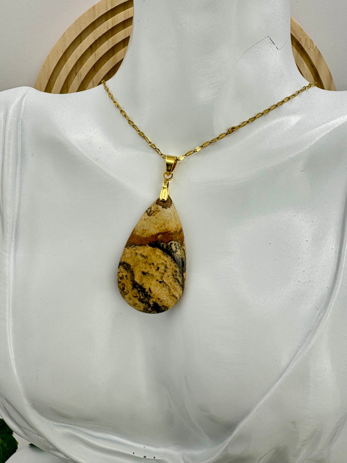 Pendentif Jaspe Paysage