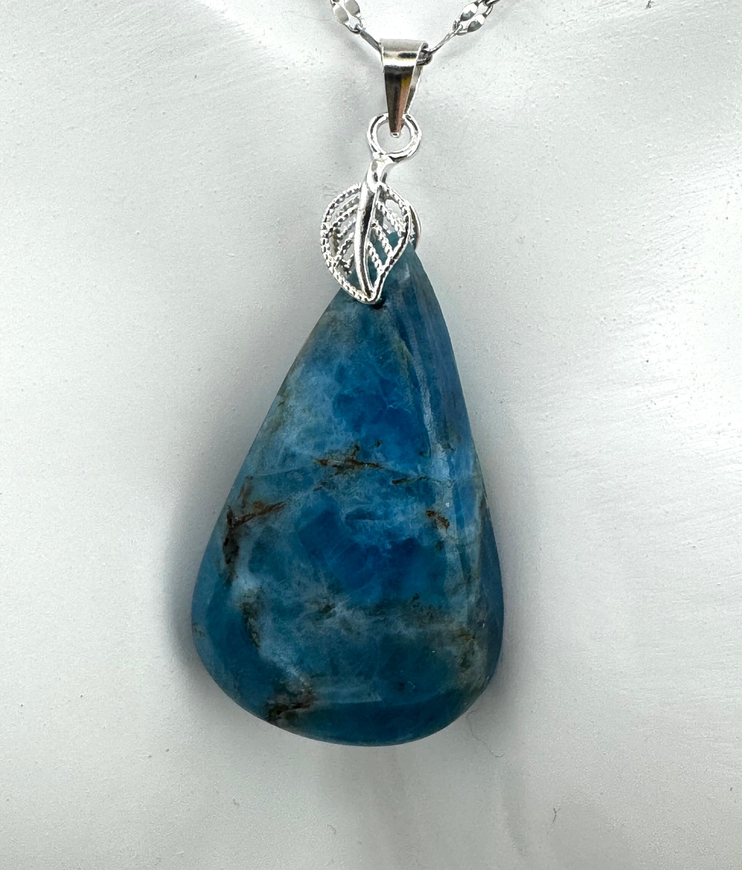 Pendentif Apatite Bleue Goutte