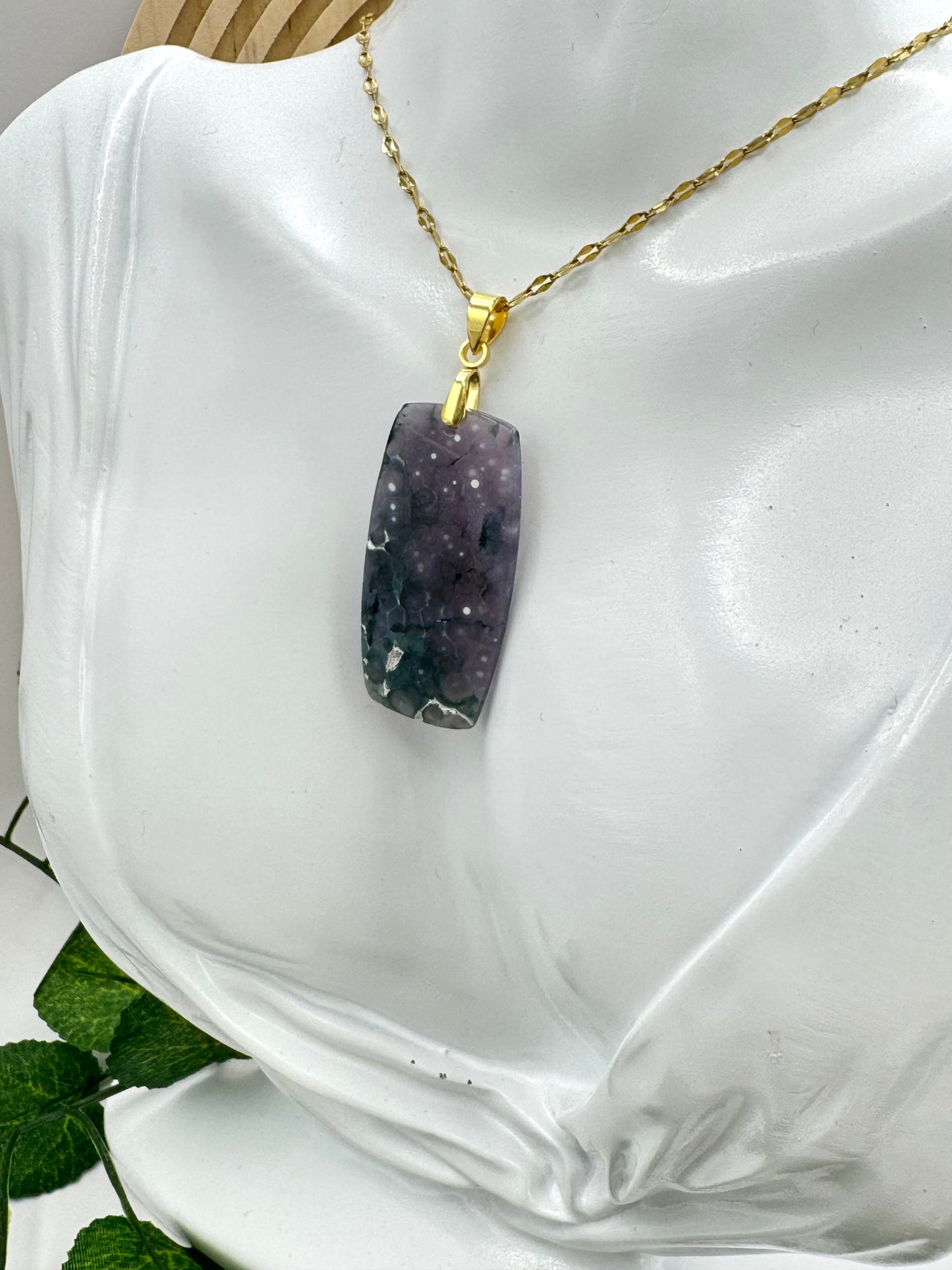 Pendentif Calcédoine d’Indonésie