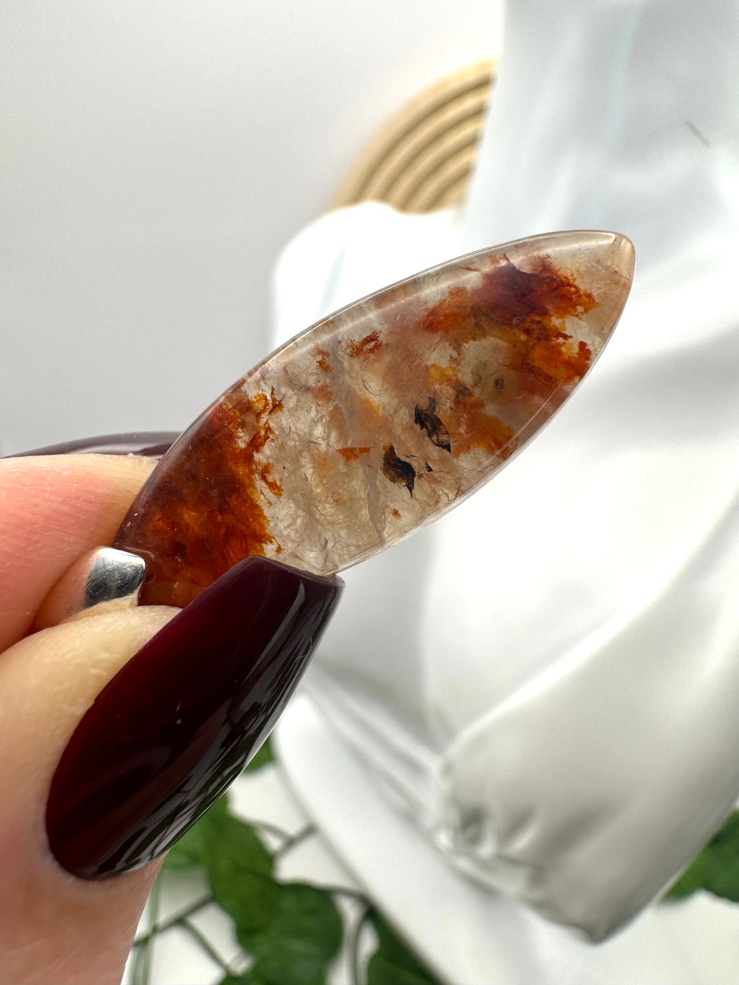 Pendentif Quartz Hématoïde Marquise