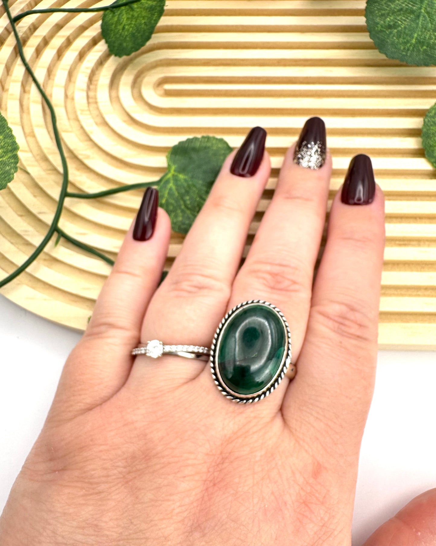 Bague Malachite