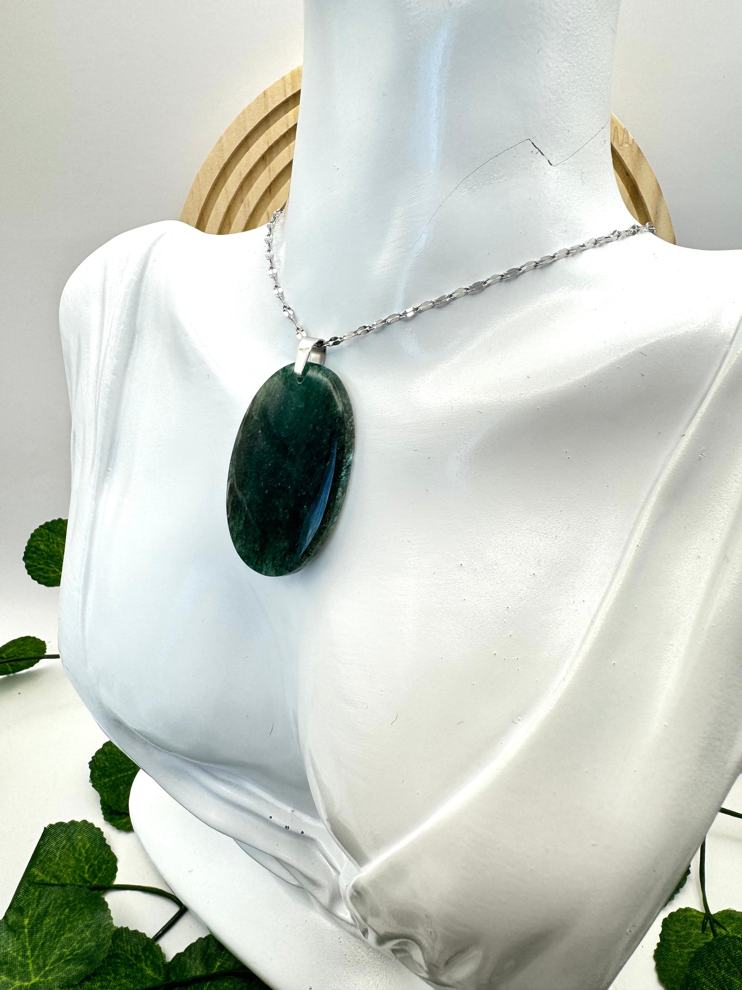 Pendentif Aventurine Verte qualité EXTRA