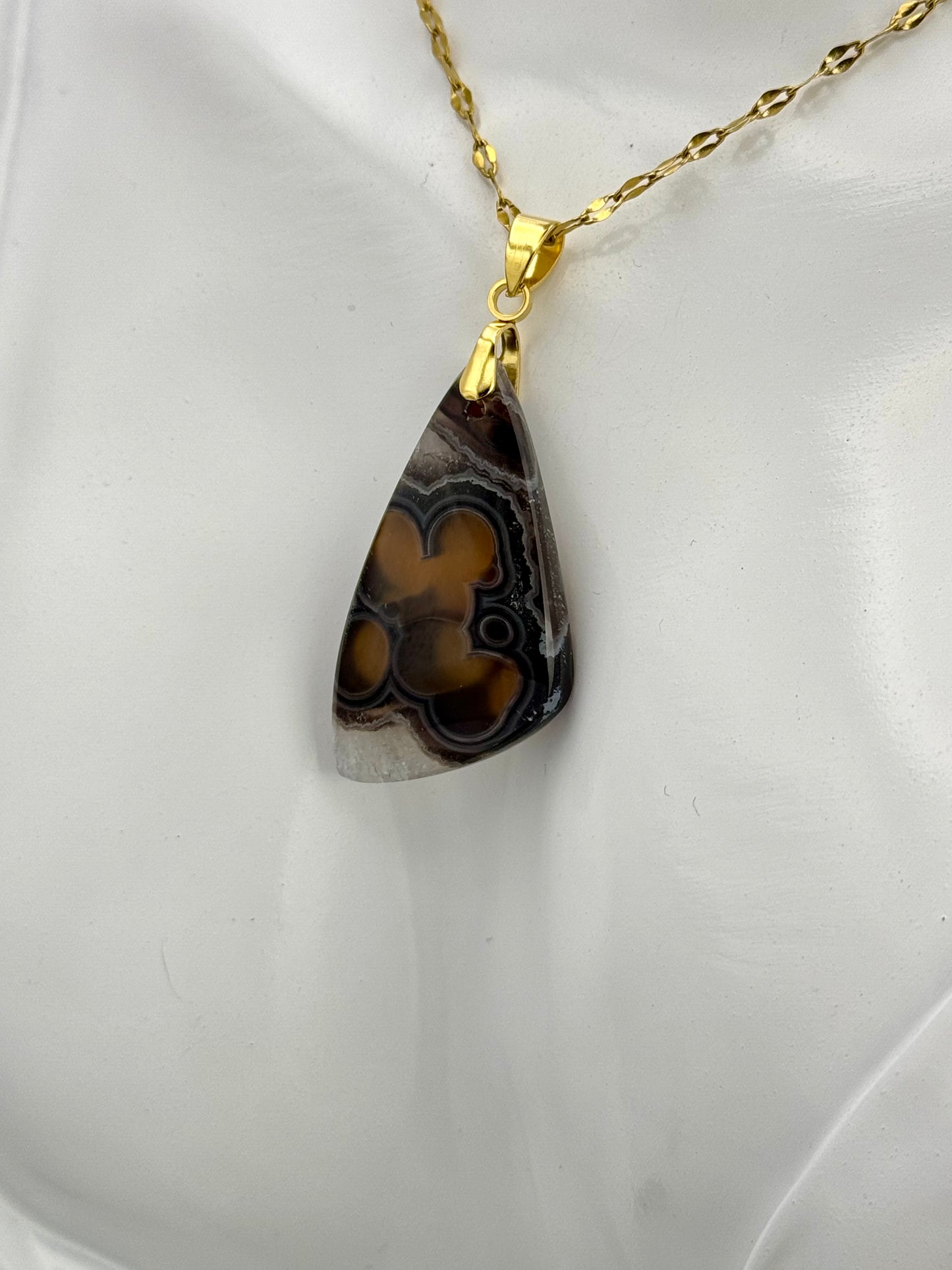 Pendentif Calcédoine d’Indonésie