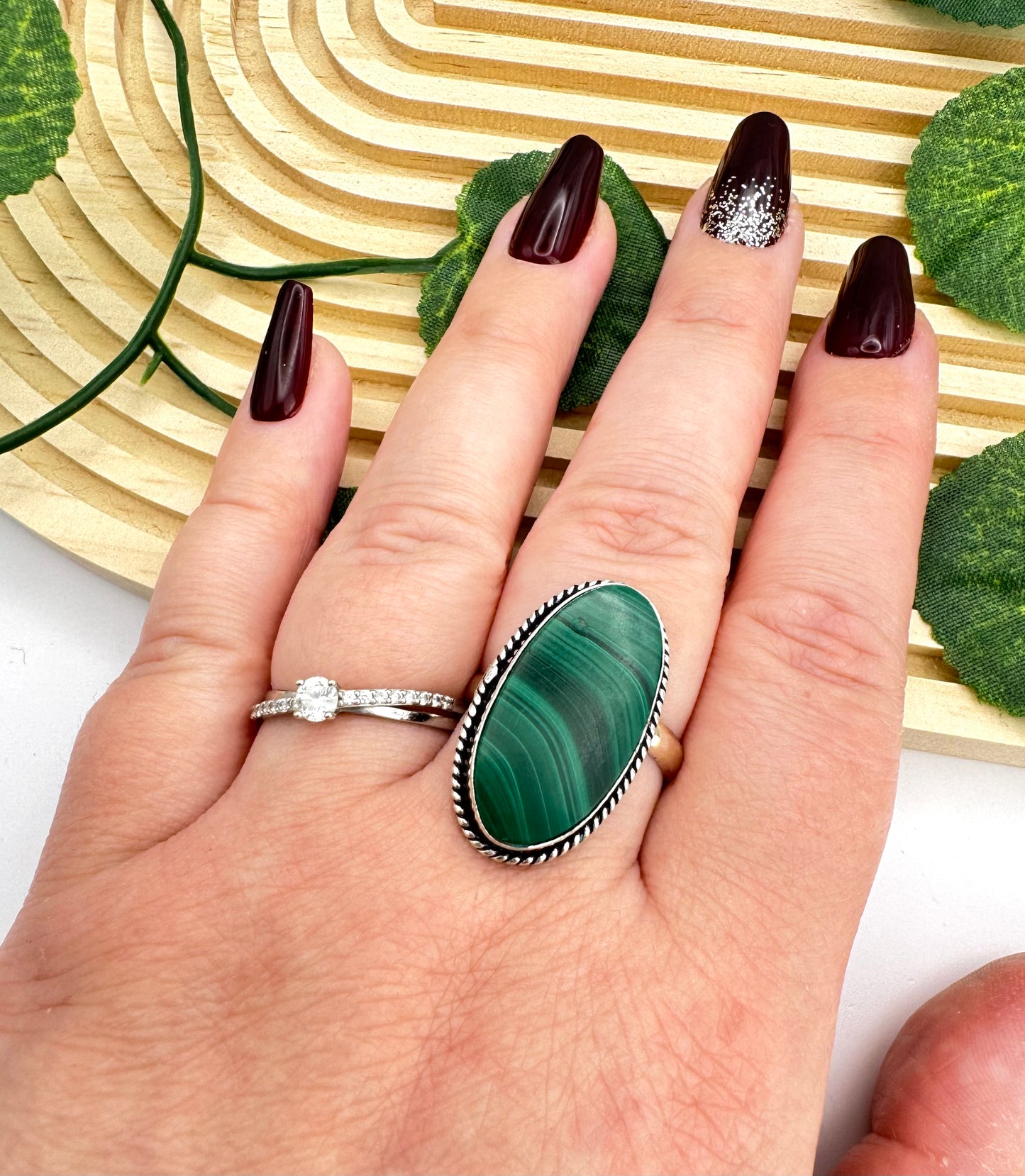 Bague Malachite