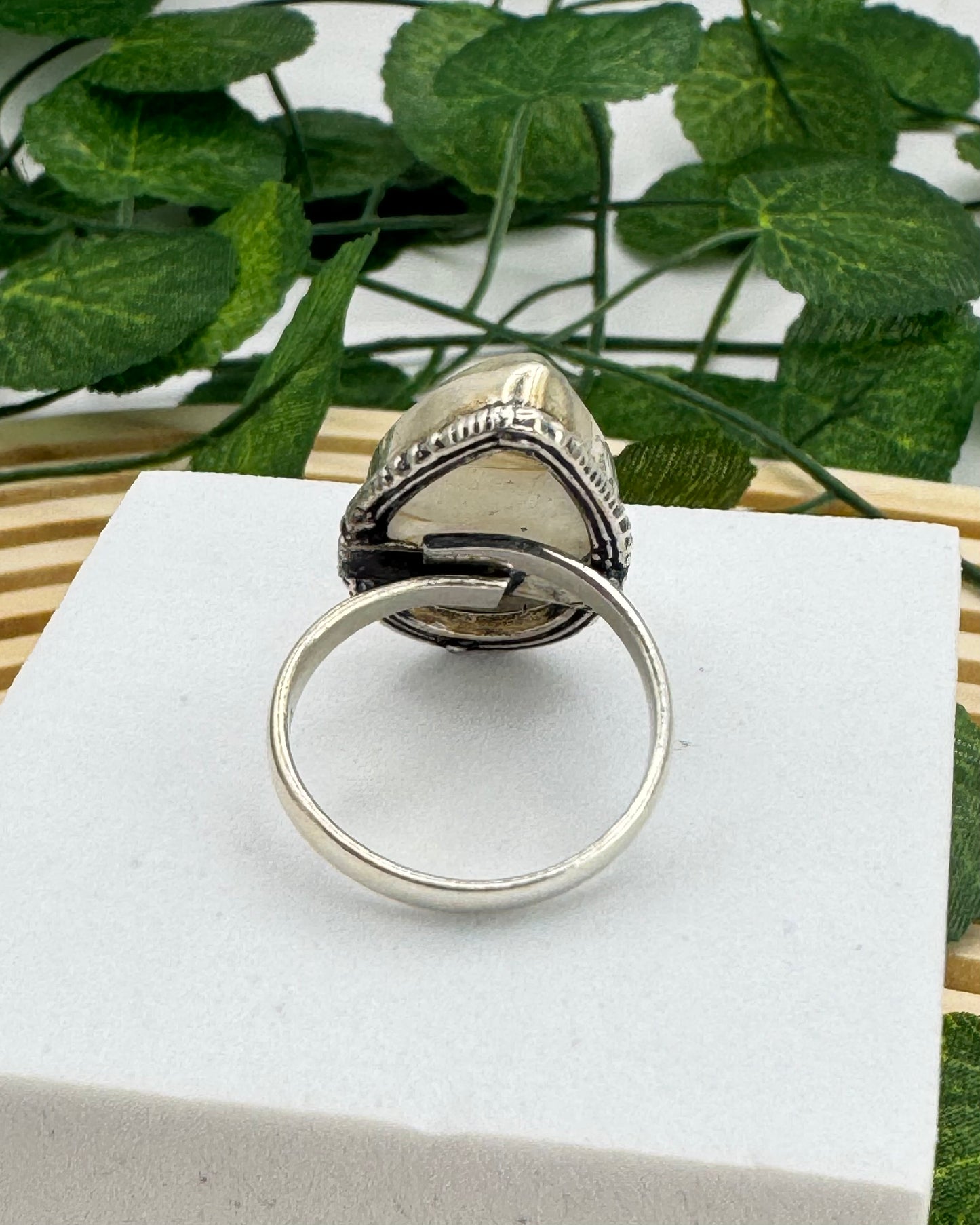 Bague Quartz Rutile Doré