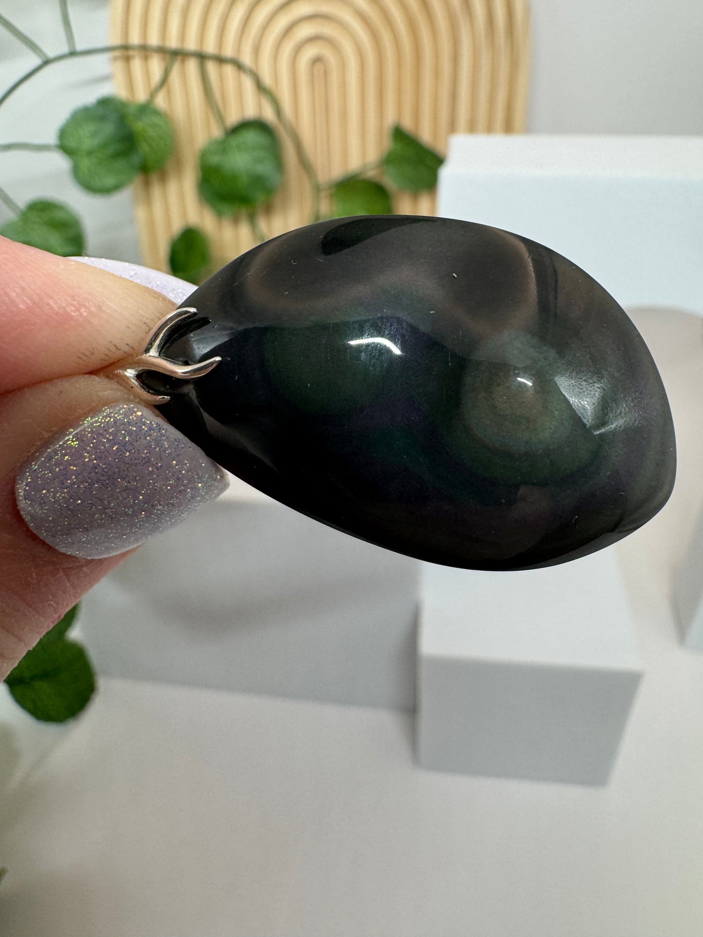 Pendentif Obsidienne Œil Céleste