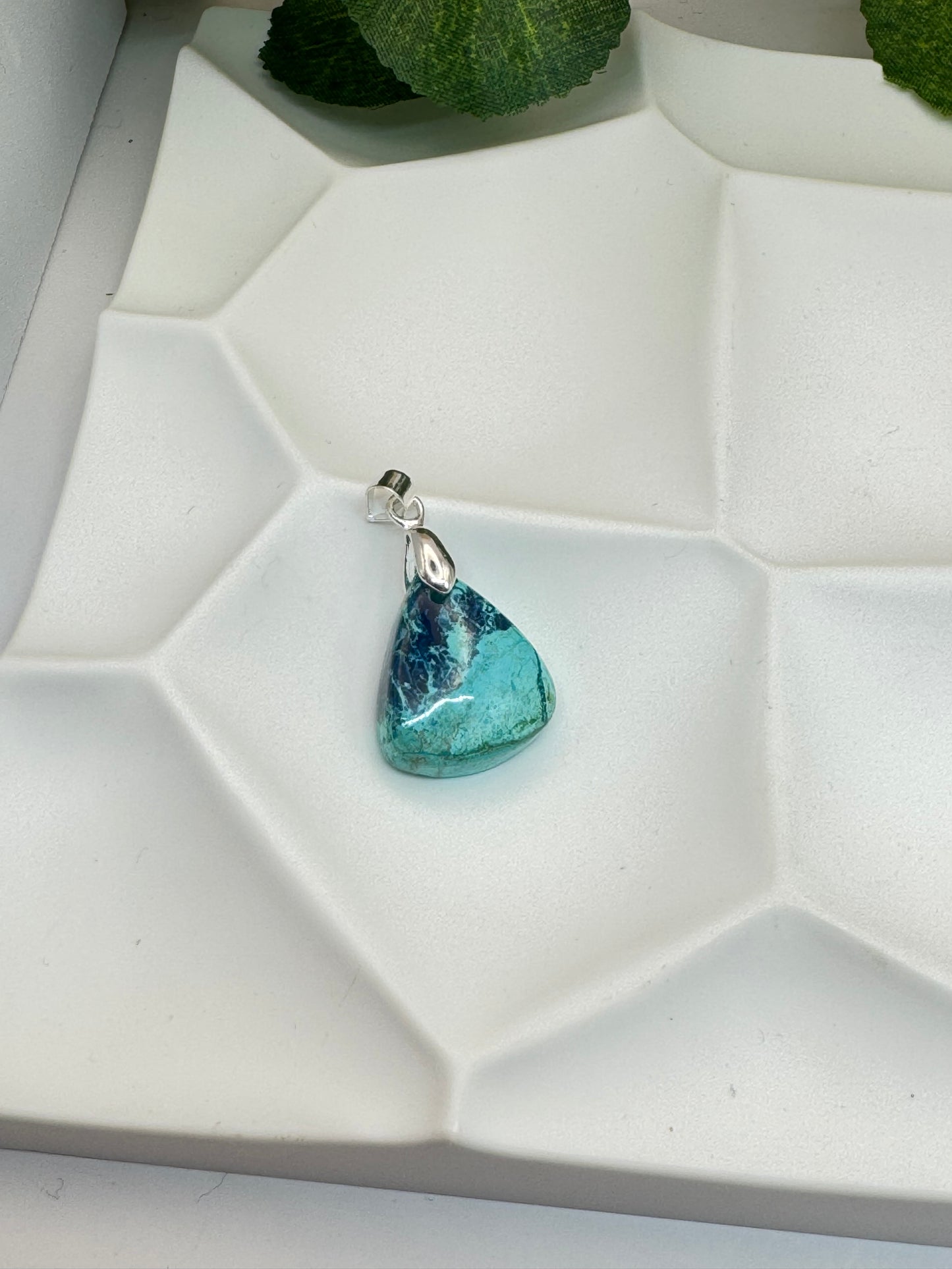 Pendentif Chrysocolle du Pérou