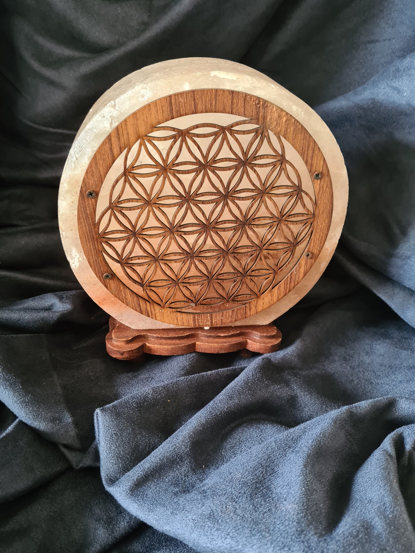 Flower of life salt lamp 