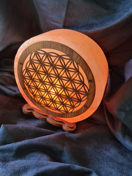 Flower of life salt lamp 