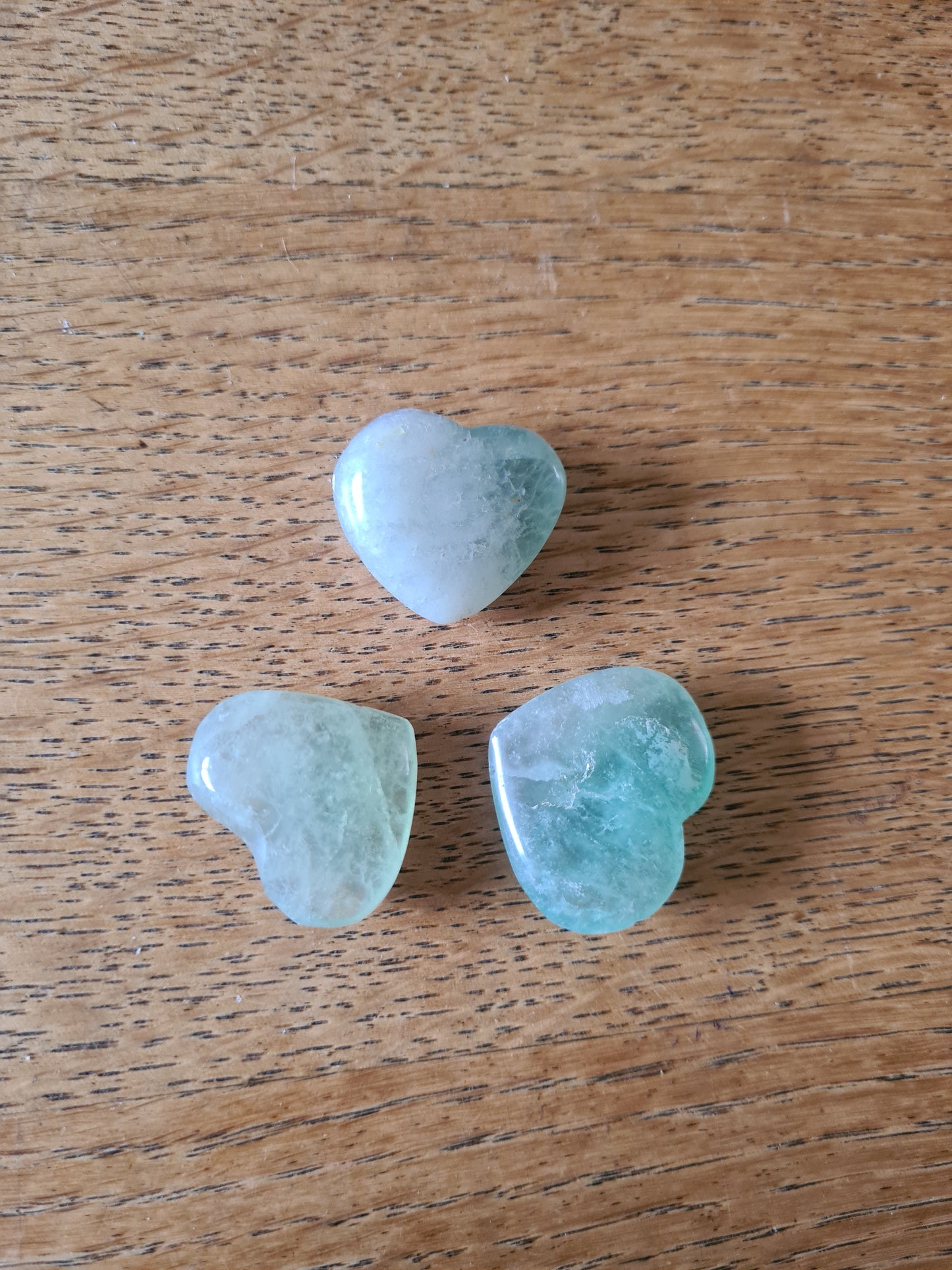 Green Fluorite Heart Pebble