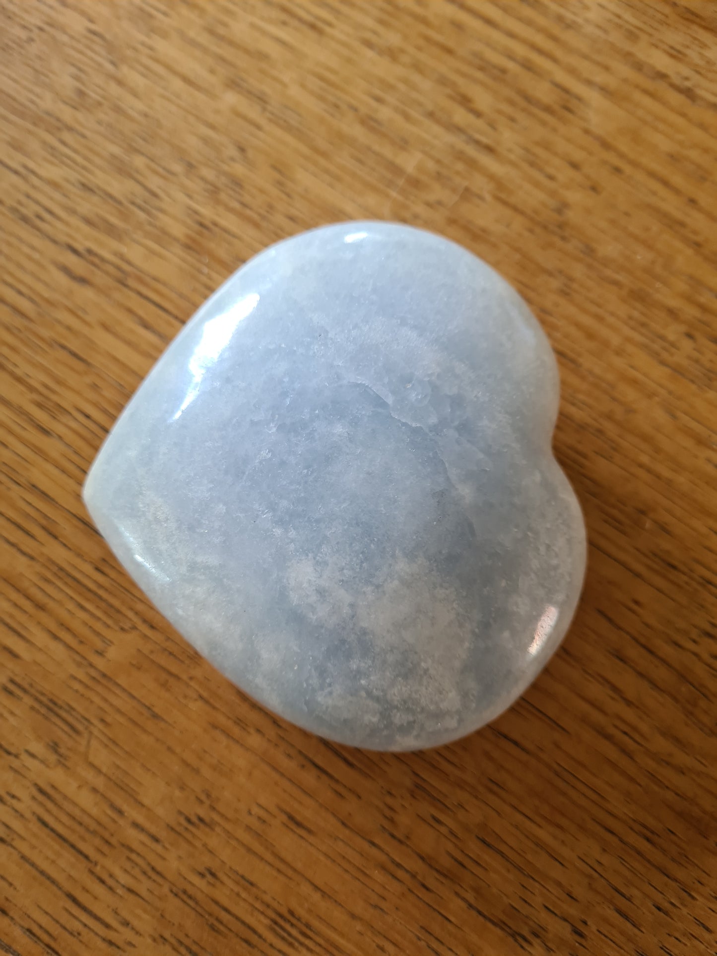 Blue Calcite Heart Pebble