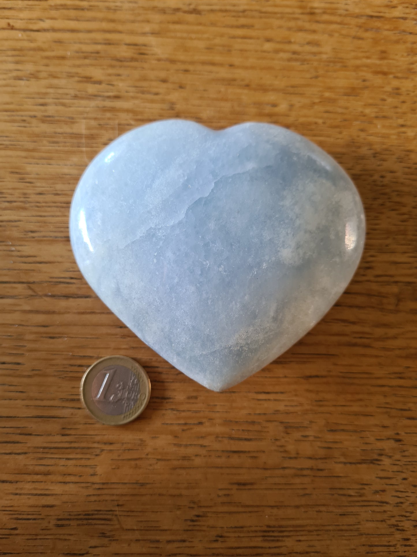 Blue Calcite Heart Pebble