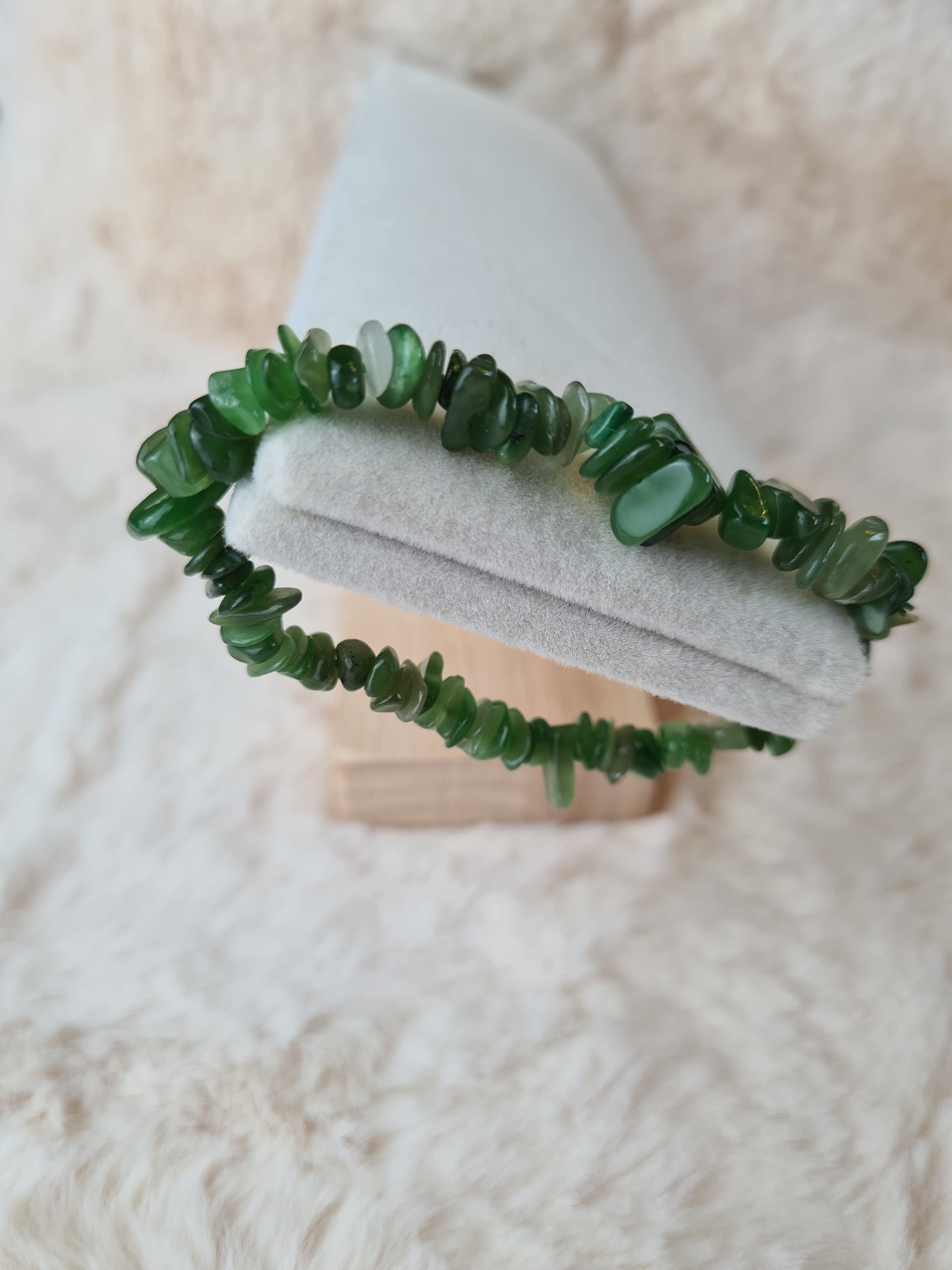 Bracelet baroque Jade Néphrite