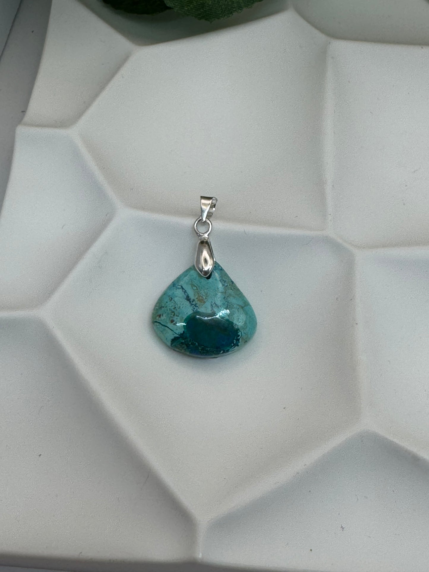 Pendentif Chrysocolle du Pérou