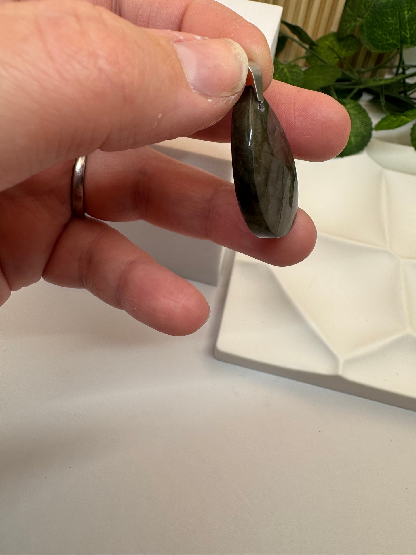 Pendentif Labradorite Multicolore