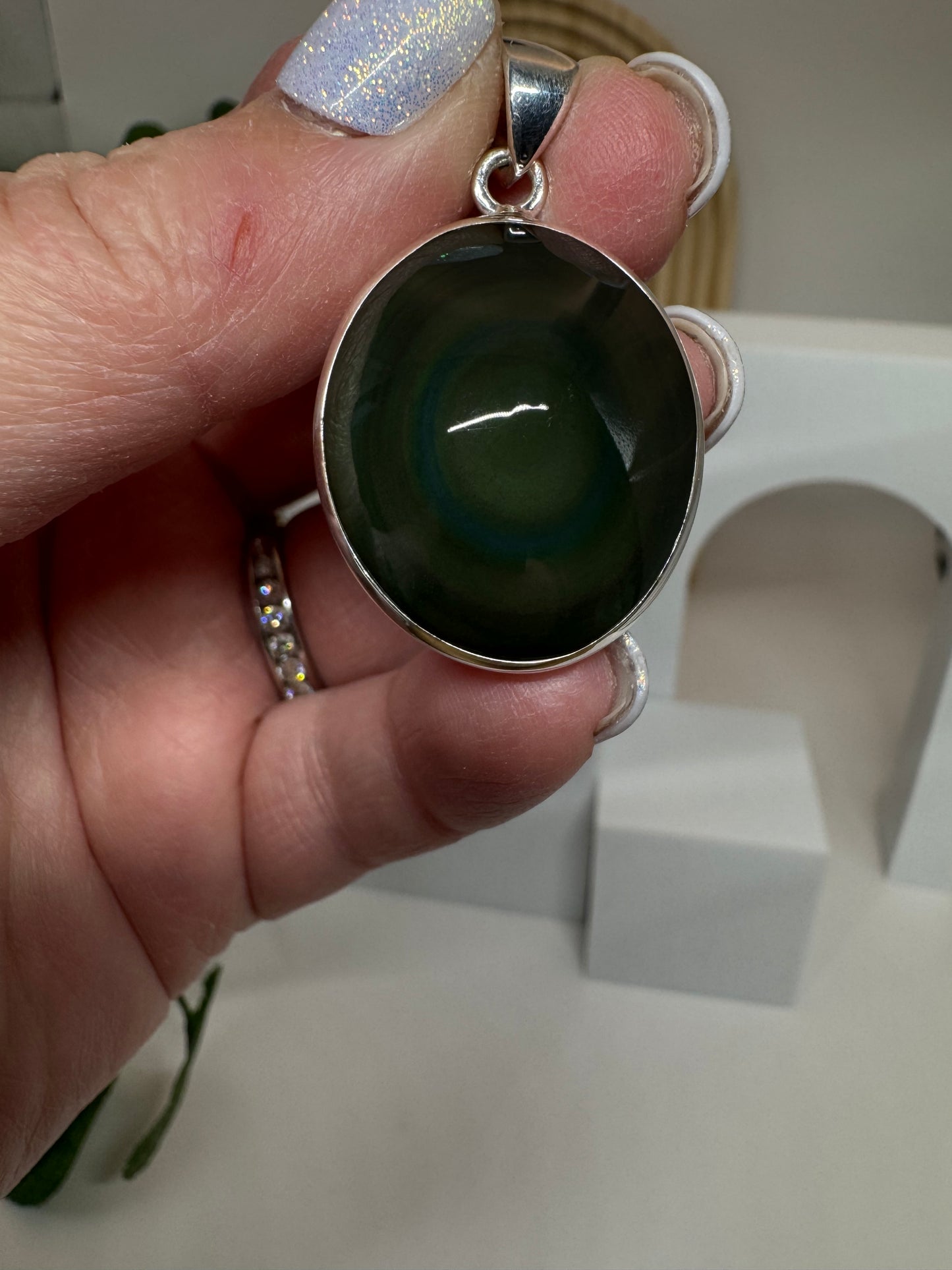 Pendentif Obsidienne Œil Céleste
