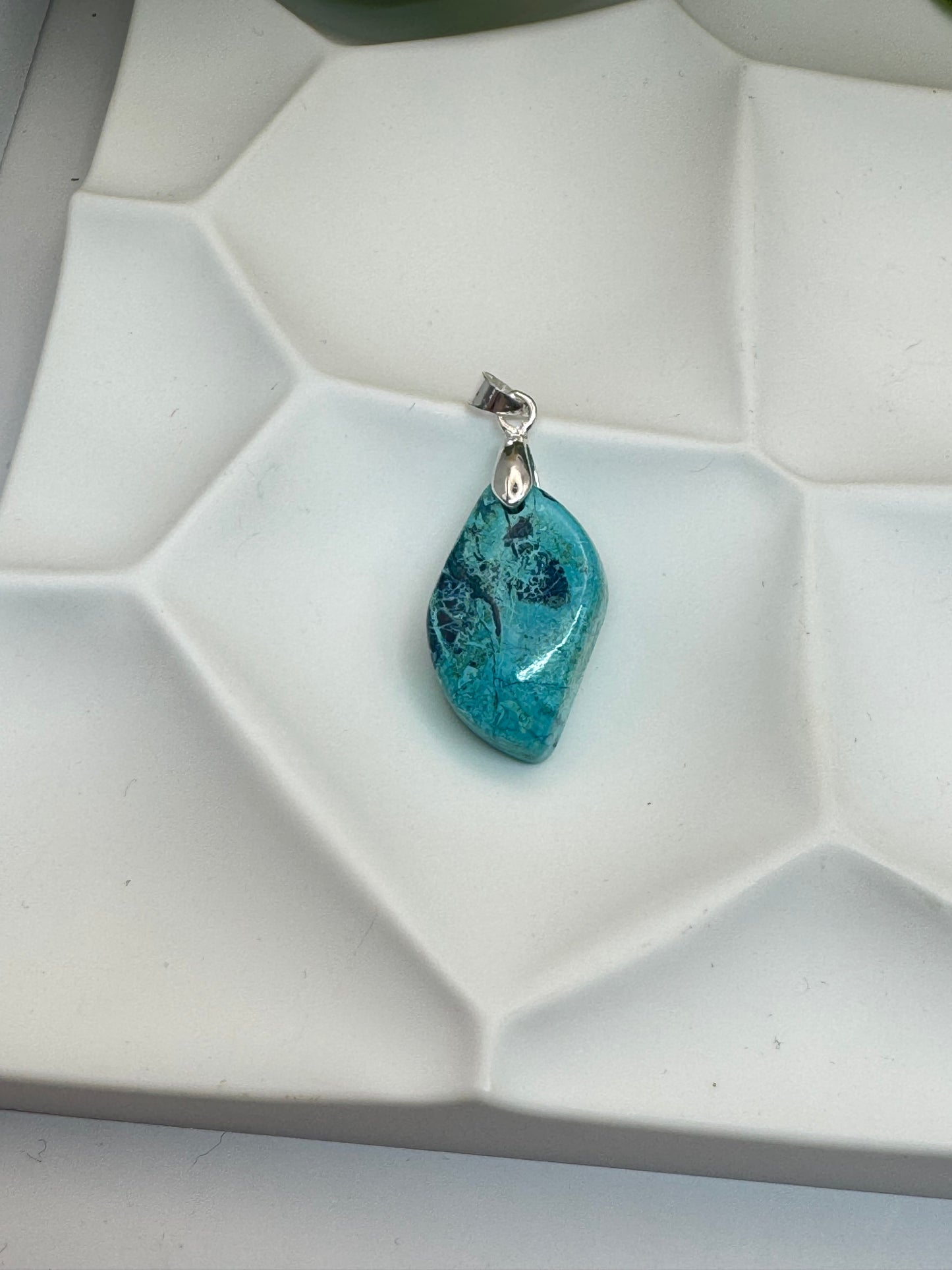Pendentif Chrysocolle du Pérou