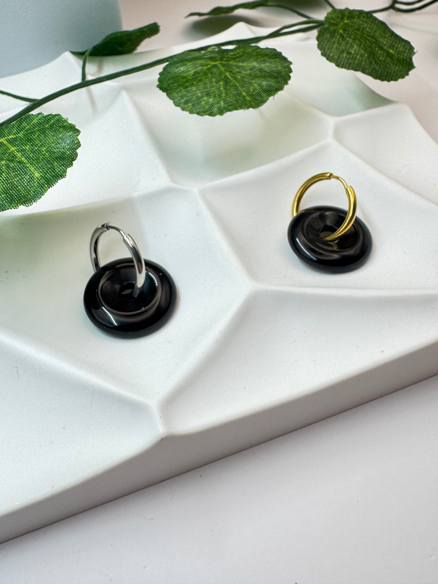Donut Obsidienne Noire 20mm
