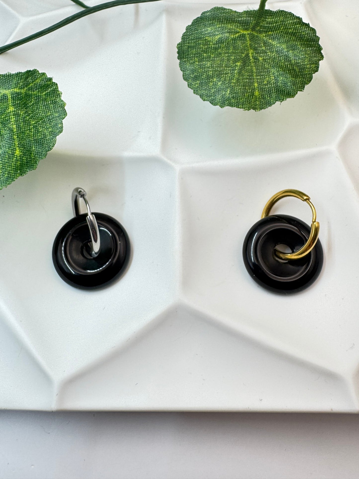 Donut Obsidienne Noire 20mm