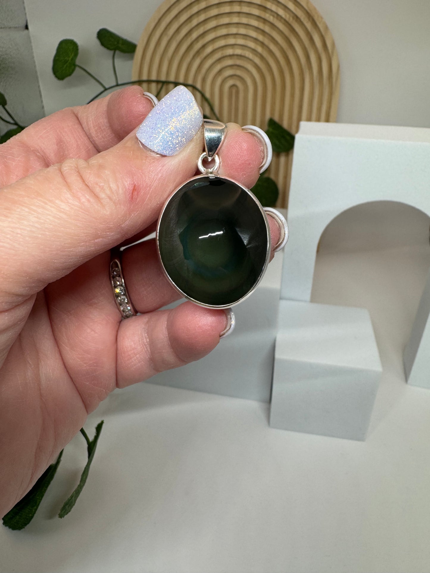 Pendentif Obsidienne Œil Céleste