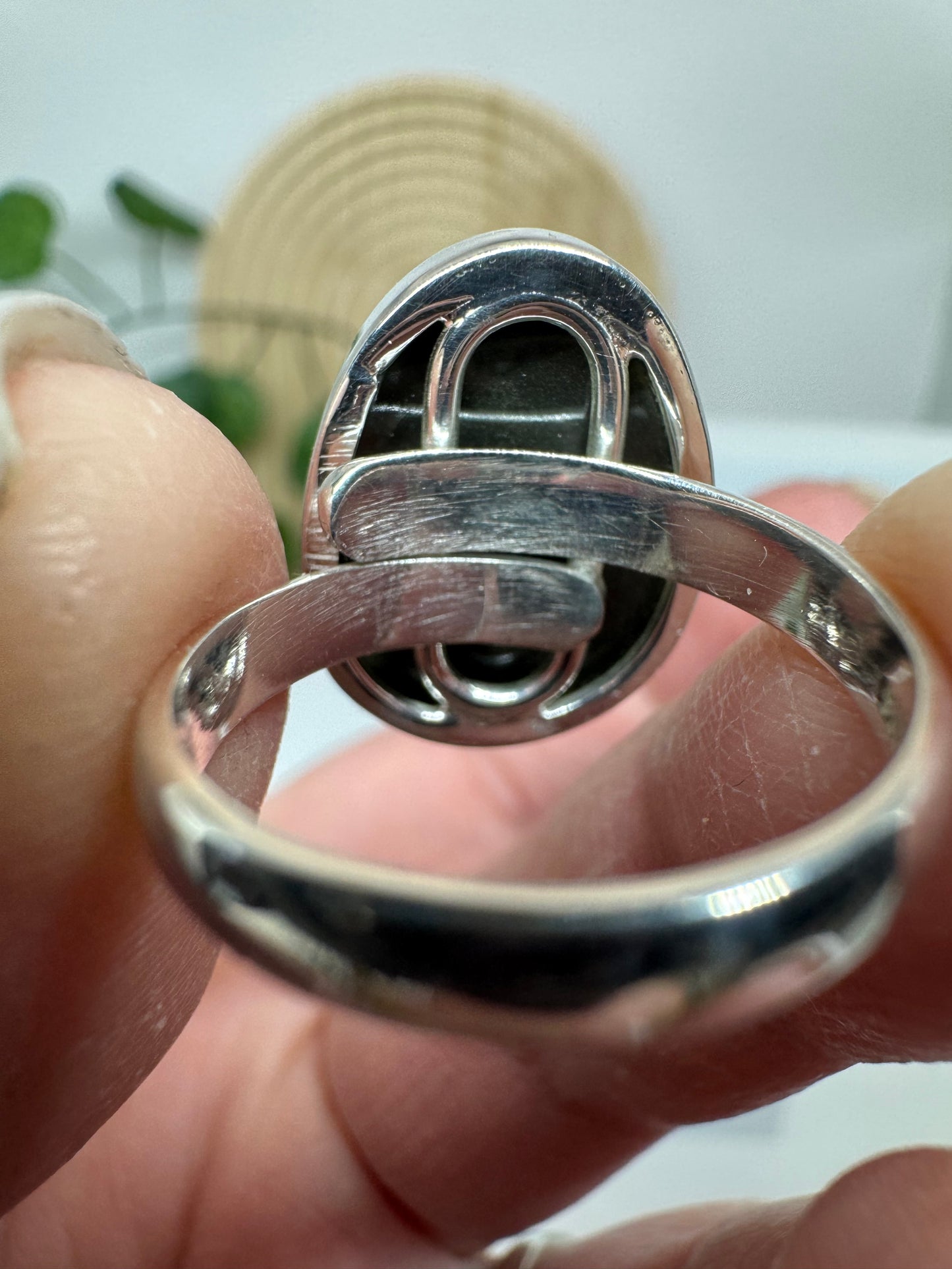 Bague réglable Obsidienne Oeil Céleste
