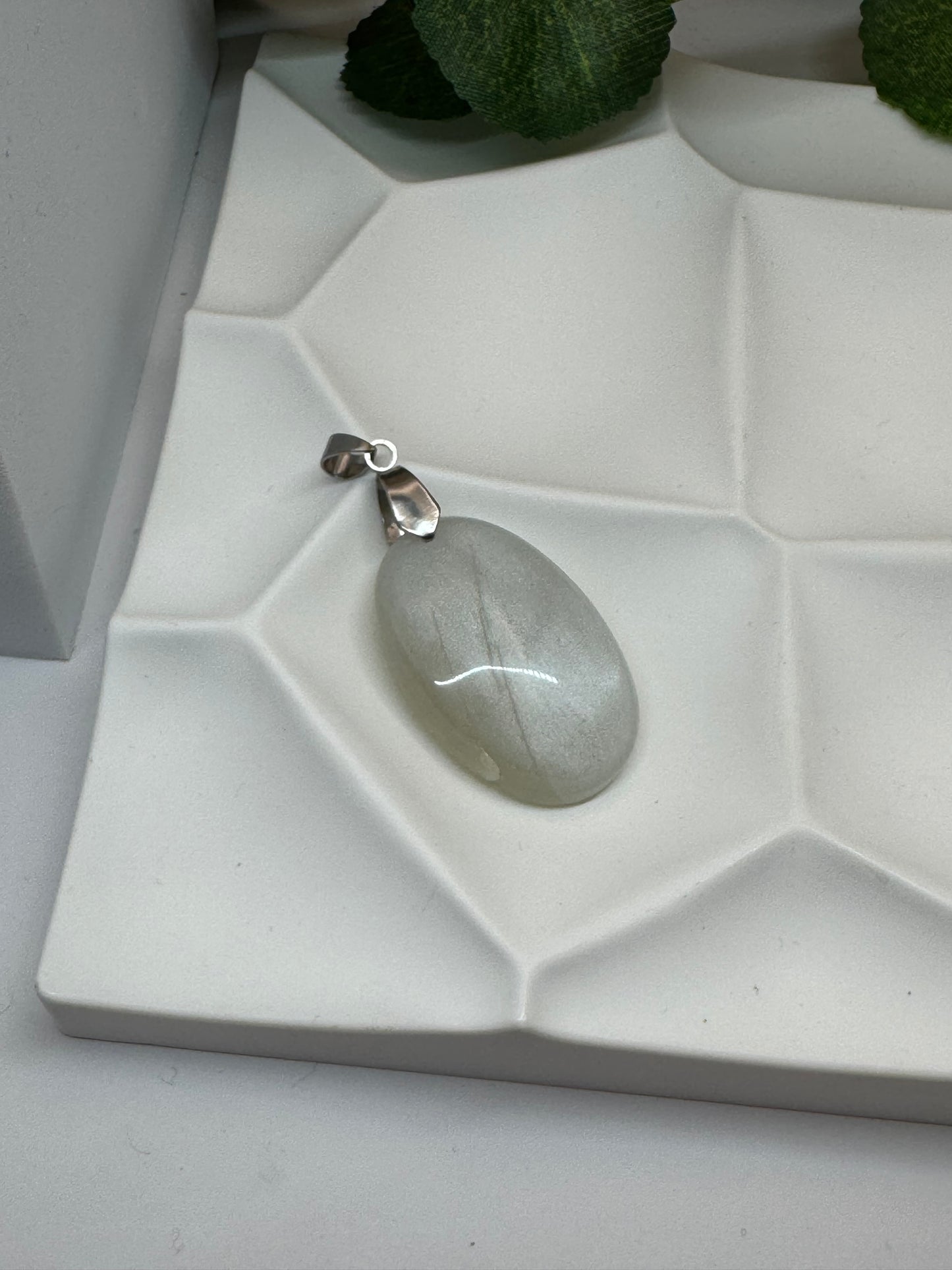 Pendentif Pierre de Lune blanche