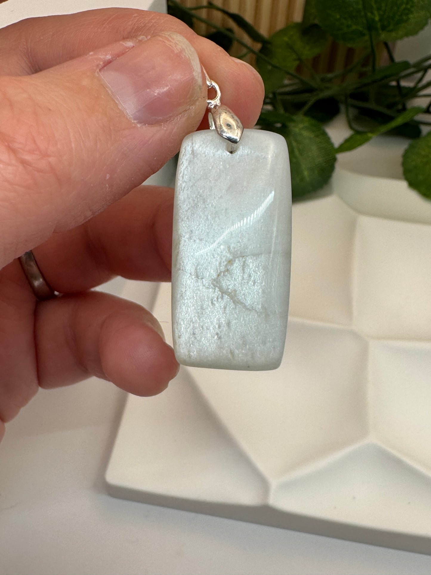 Pendentif Pierre de Lune blanche