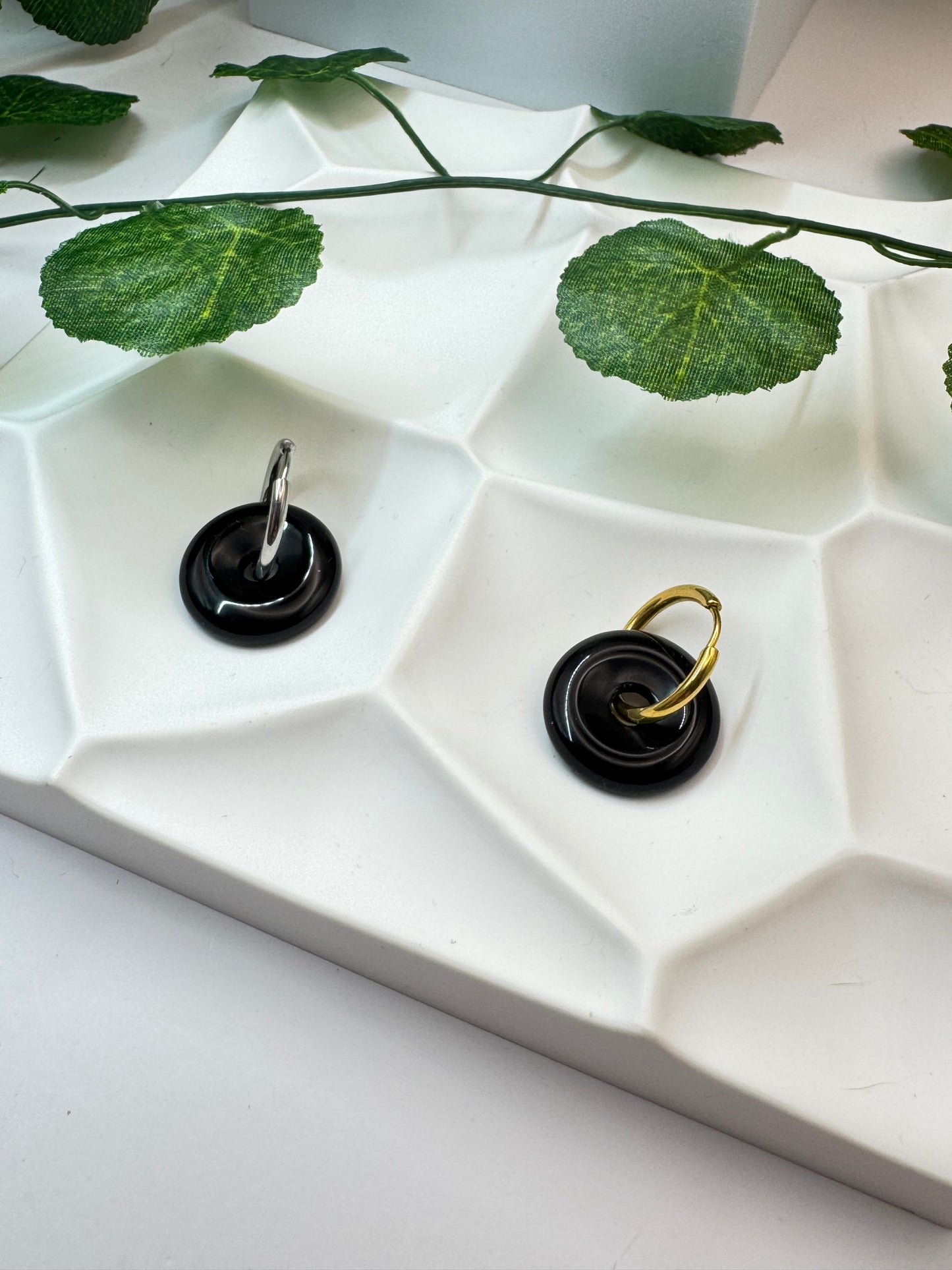 Donut Obsidienne Noire 20mm