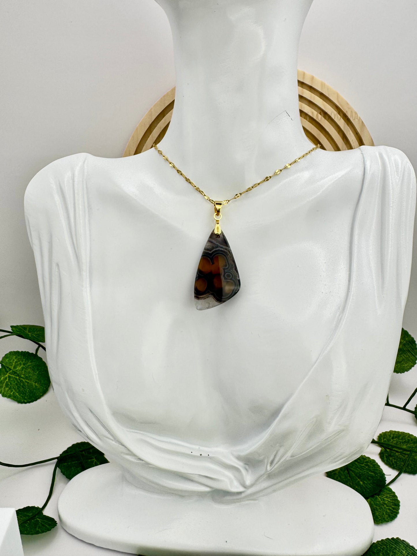 Pendentif Calcédoine d’Indonésie