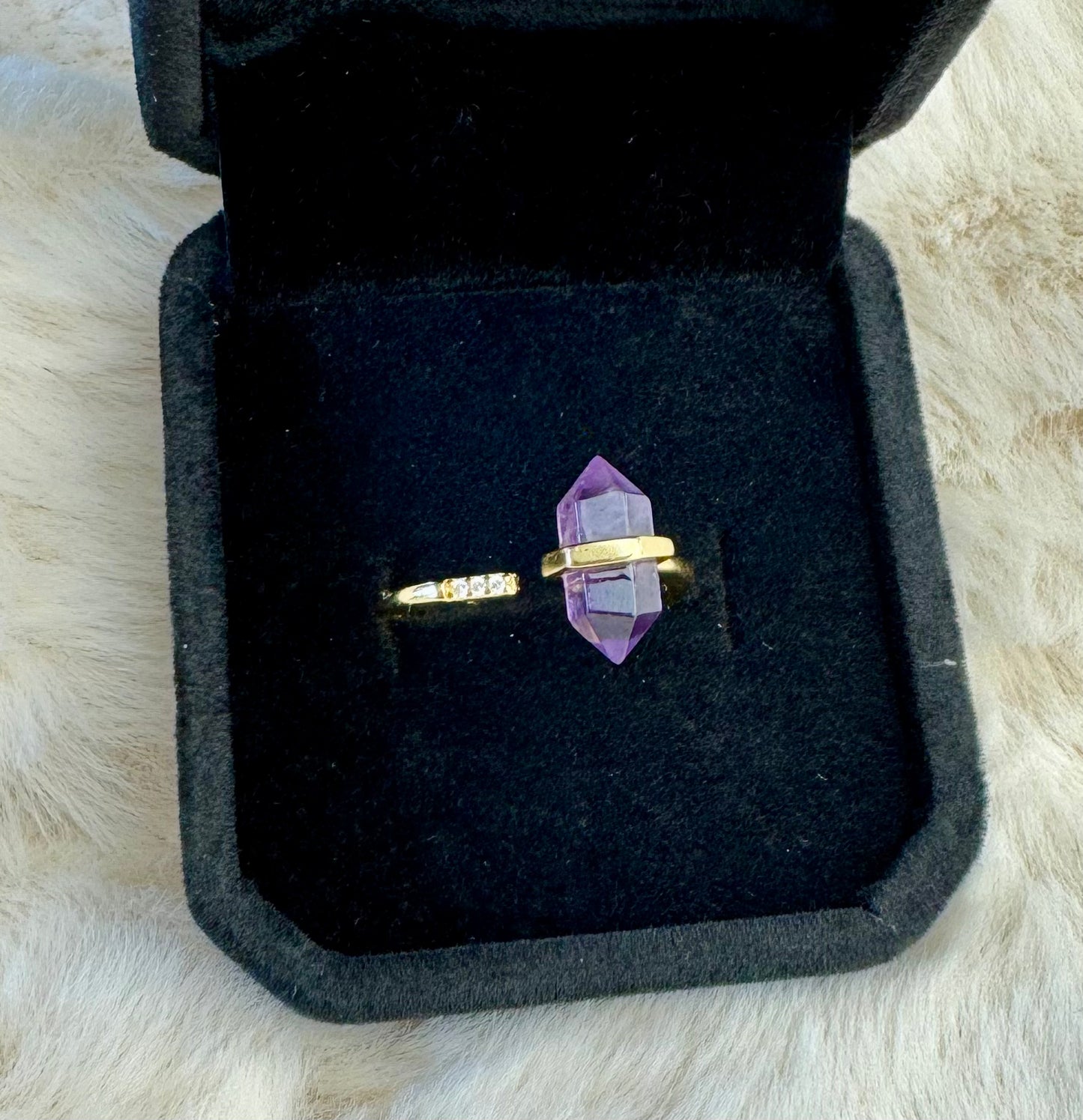 Bague pointe d’Améthyste Argent 925