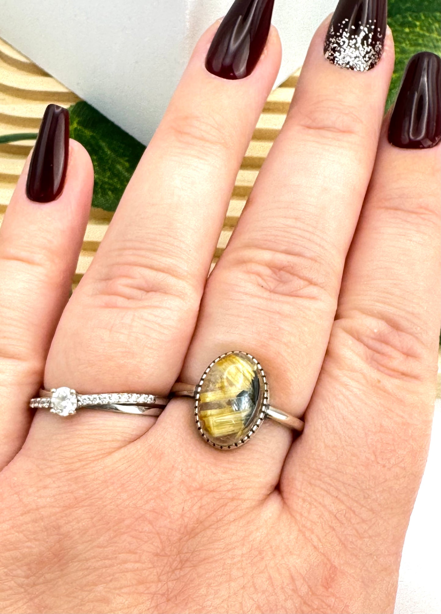 Bague Quartz Rutile