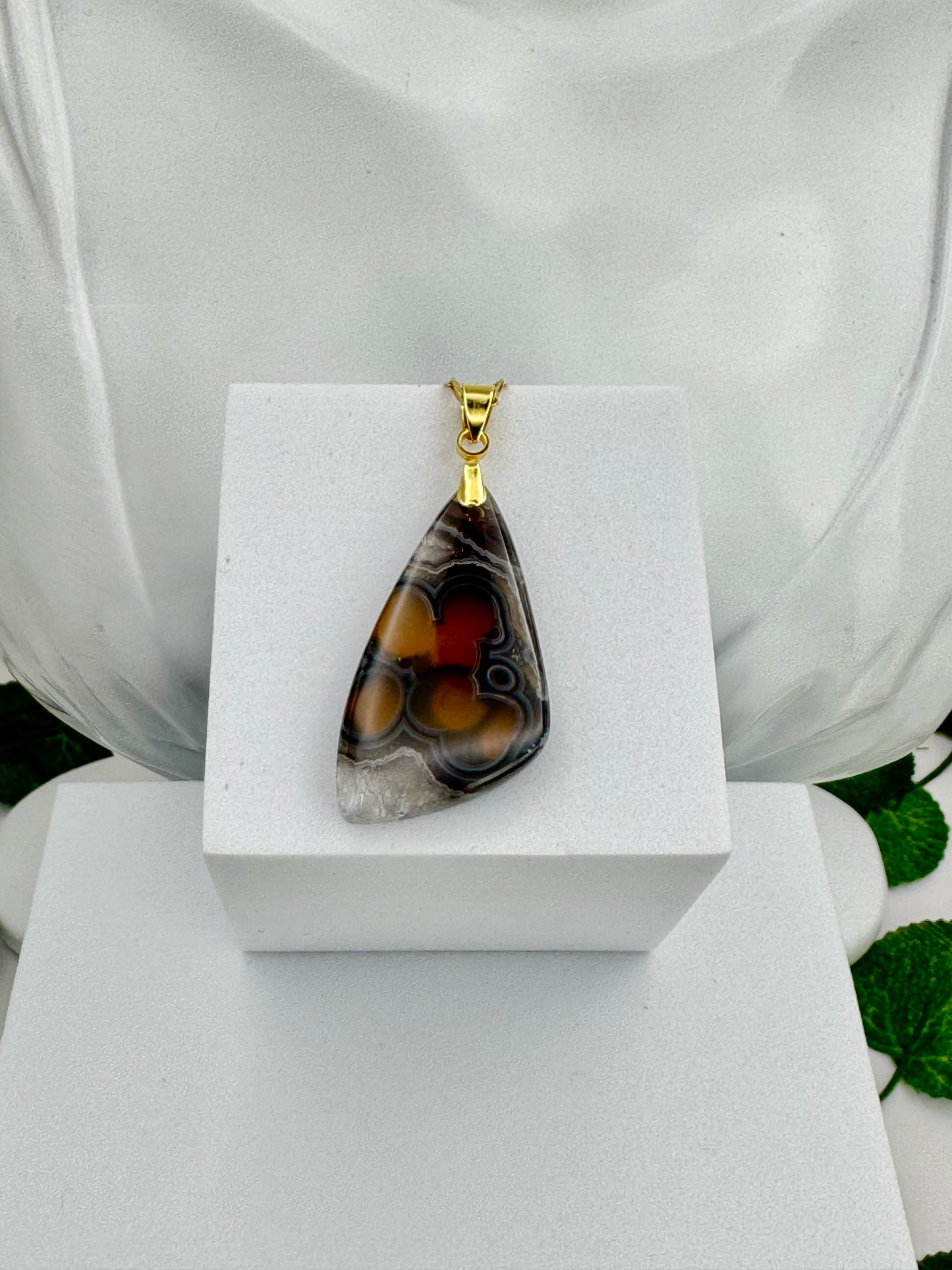 Pendentif Calcédoine d’Indonésie