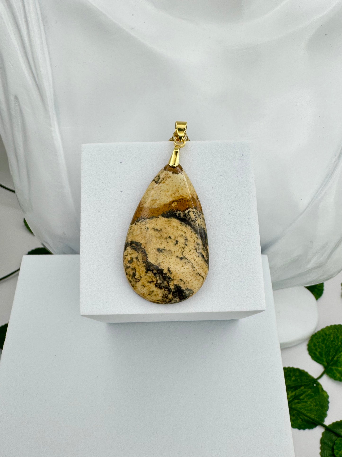 Pendentif Jaspe Paysage