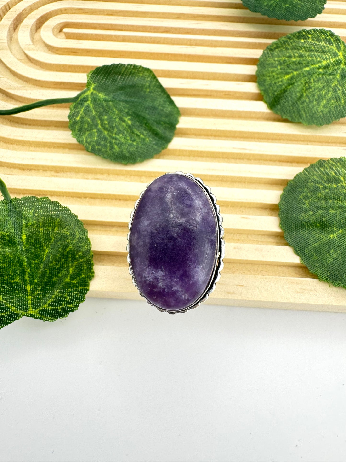 Bague Lépidolite