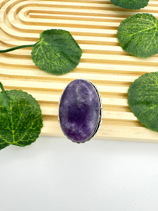 Bague Lépidolite