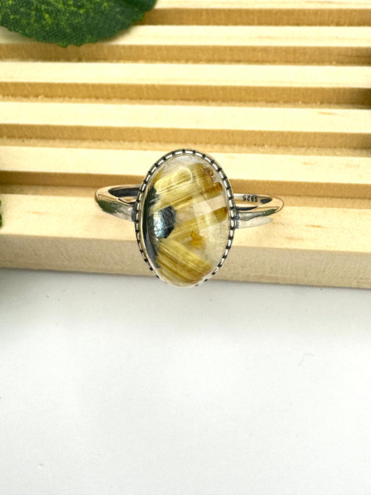 Bague Quartz Rutile