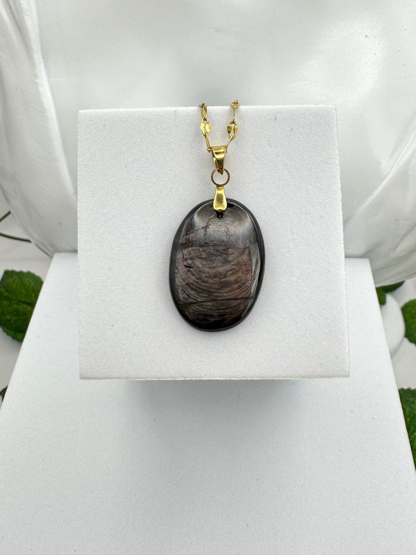 Pendentif Hypersthène ovale