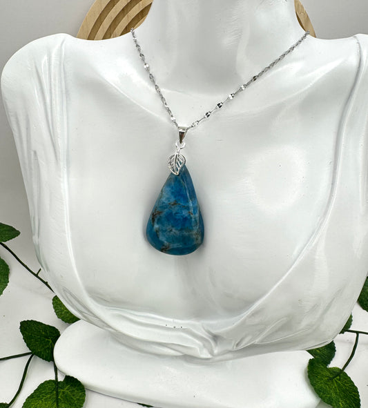 Pendentif Apatite Bleue Goutte