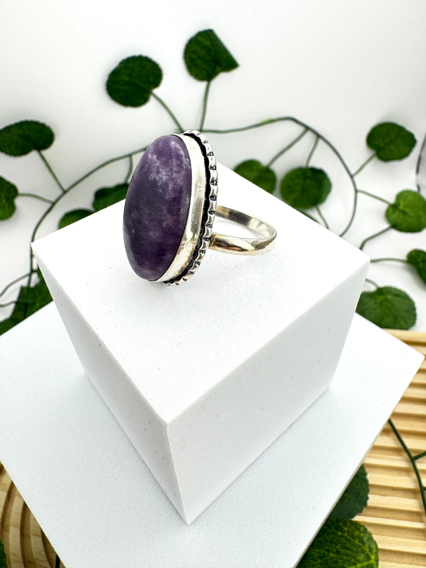 Bague Lépidolite