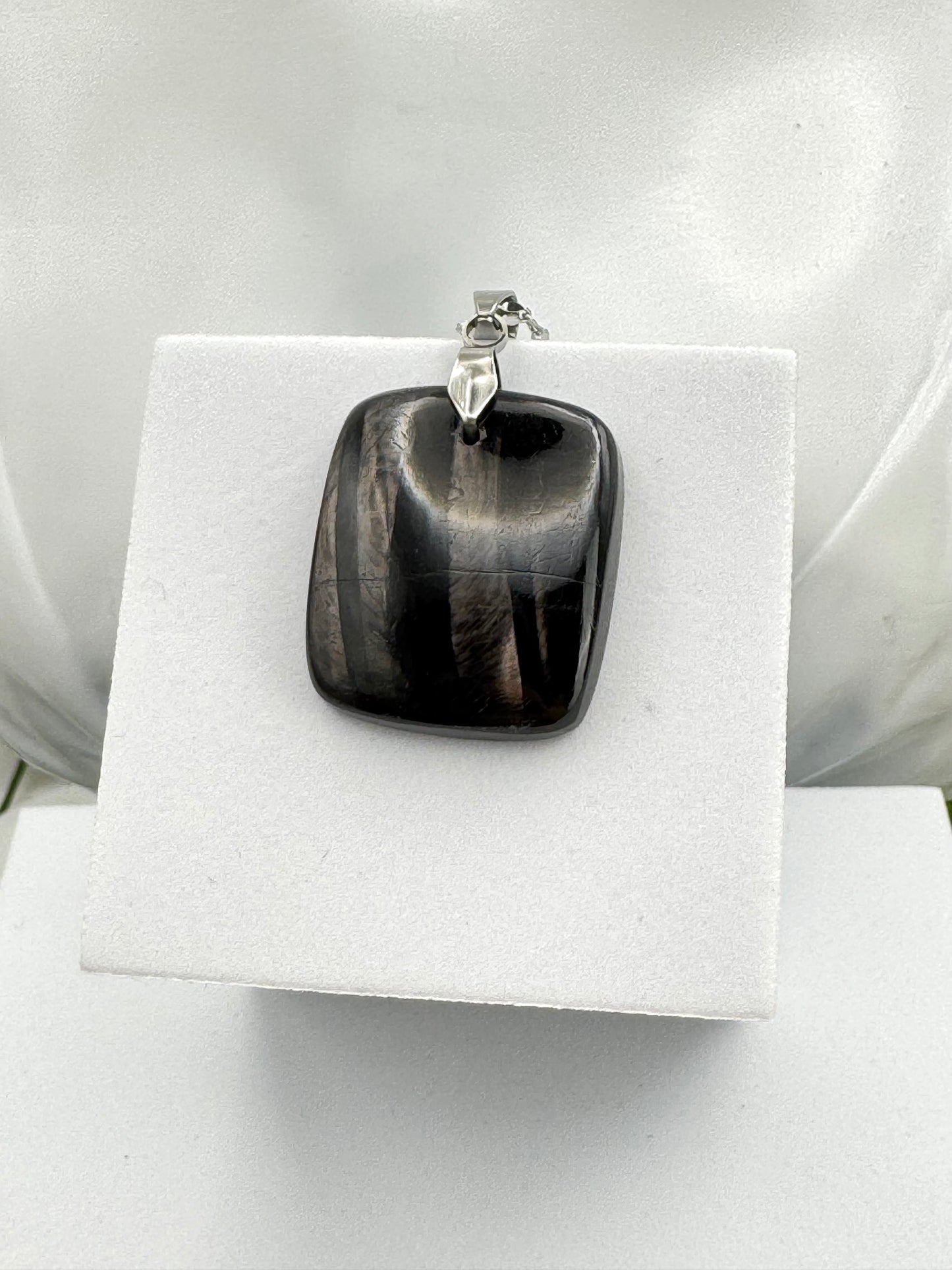 Pendentif Hypersthène carré