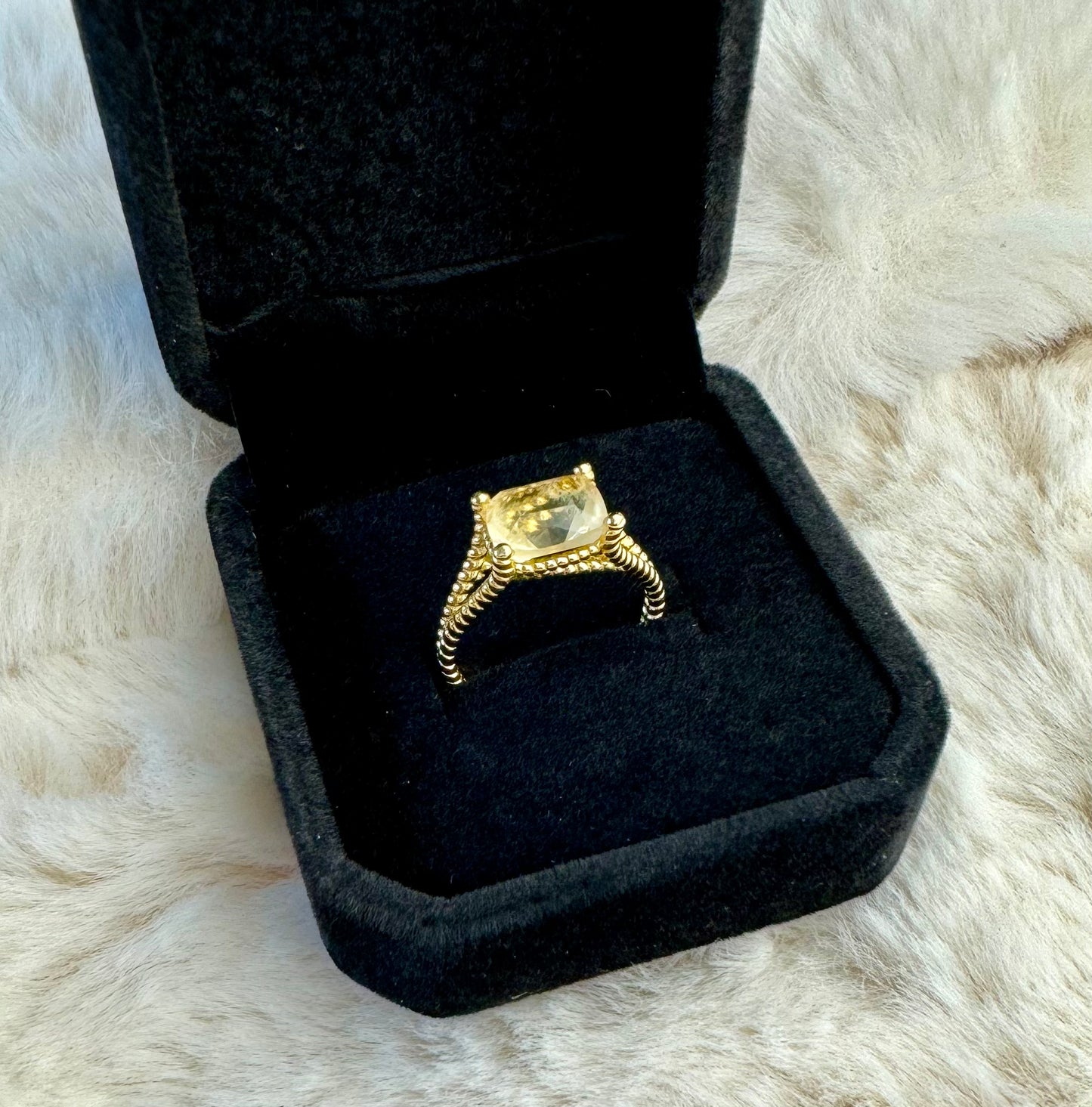 Bague Citrine Argent 925