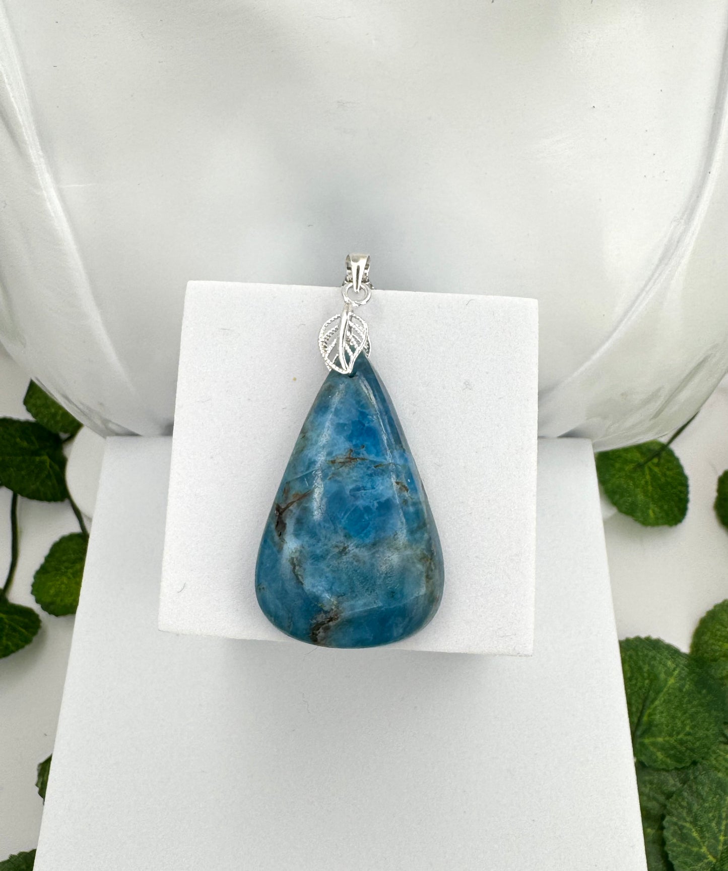 Pendentif Apatite Bleue Goutte
