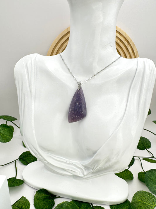 Pendentif Calcédoine d’Indonésie forme libre