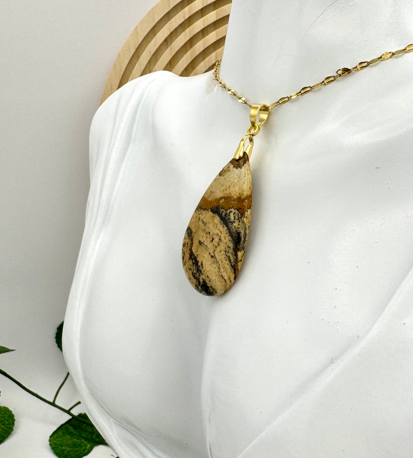 Pendentif Jaspe Paysage