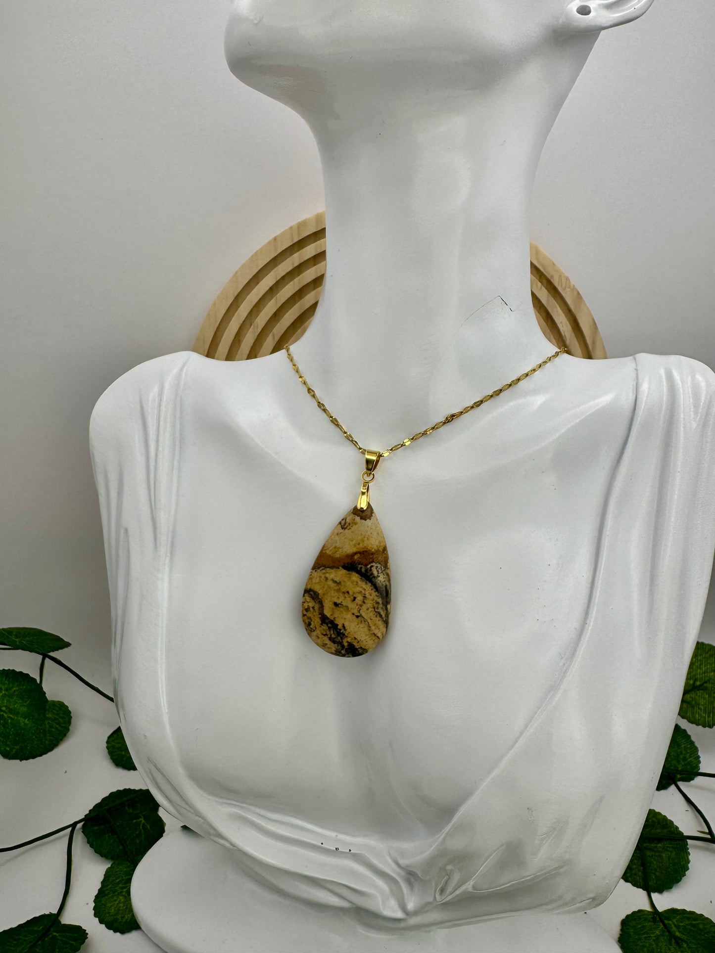 Pendentif Jaspe Paysage