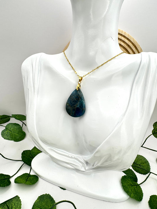 Pendentif Apatite Bleu goutte
